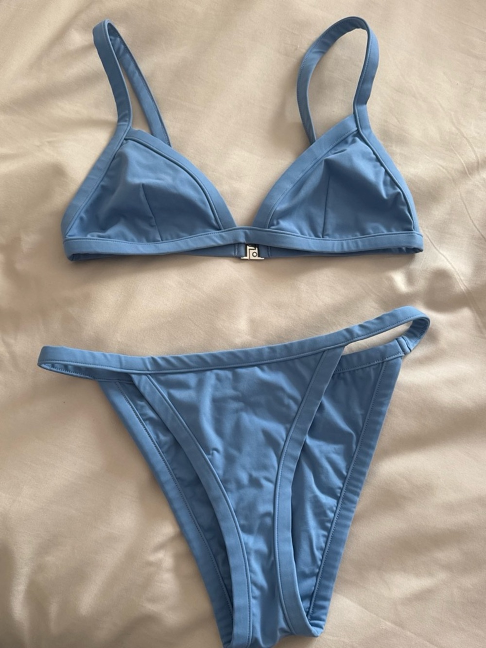 Reformation Blue Triangle Bikini Set - Women Swim